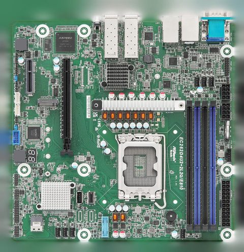 ASRock EC262D4U2-2L2Q/E810 Intel C262 LGA 1700 DDR5 micro ATX ECC RAID Dual LAN IPMI