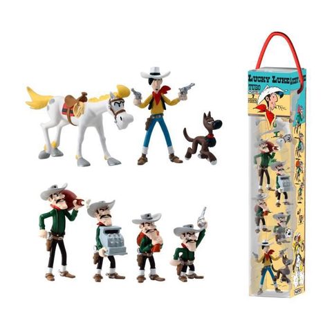 Plastoy Pack De 7 Figurines - Tubo Lucky Luke