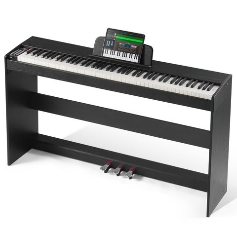 Vevor Piano numérique 88 touches pondérées, double clavier, haut-parleurs, casque, 200 sons, Bluetooth