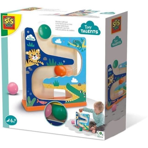 Ses Creative Circuit De Boules En Bois - Crocodile