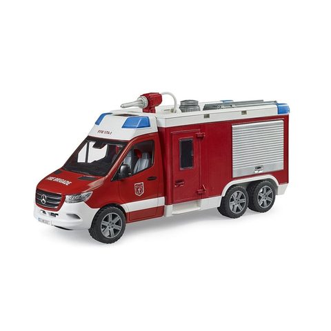 Bruder Fourgon De Pompiers Mb Sprinter Avec Module Son Et Lumière