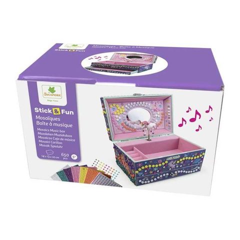 Sycomore Boite a musique 3D 19 x 12,5 x 11,8 cm a decorer