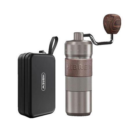 Hibrew Moulin à café manuel G4B aluminium et verre réglable