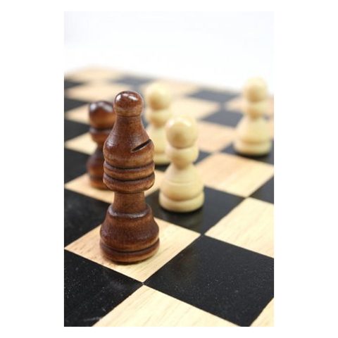 Tactic Jeux En Bois Tactiques 5 En 1 - Échecs, Dominos Et Plus