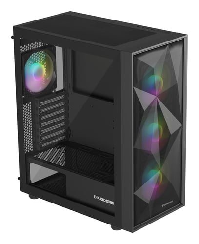 Genesis Boîtier Diaxid 605 ARGB Midi Tower Compatibilité AIO jusqu'à 420mm