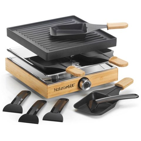 Naturamix Appareil à raclette 4 personnes 750w - RACWOOD4