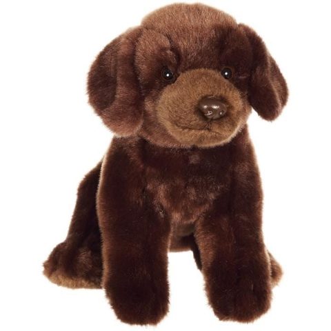 Gipsy Toys Peluche Chien Labrador Marron - Assis 25 cm