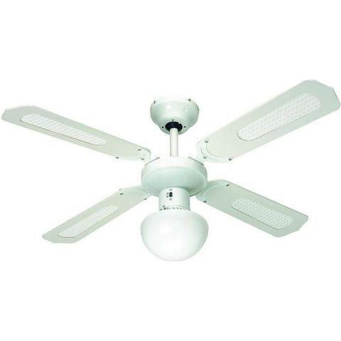 Farelek Ventilateur de plafond 50W Bali blanc 107cm - 112420