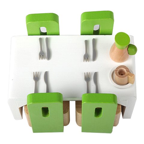 Hape Jeu de cuisine Dining Room en bois multicolore 23 pieces