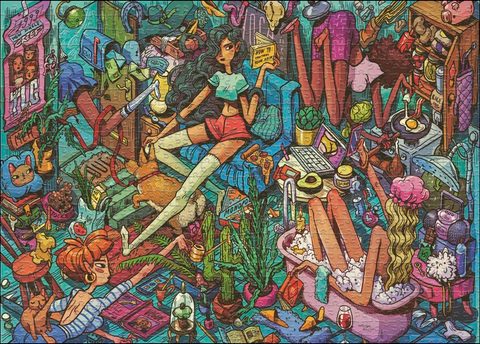 Heye Puzzle Homely Housem. 1000 3hkg