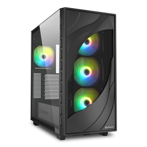 Sharkoon REBEL C80G RGB Verre Trempé ATX