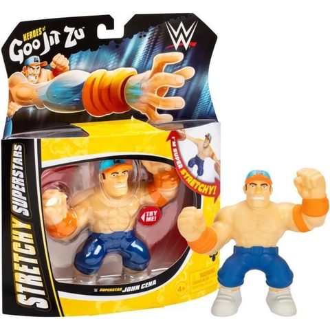 CStore Figurine extensible - GOO JIT ZU WWE - John Cena - 11 cm - Texture élastique - Extensible 3x