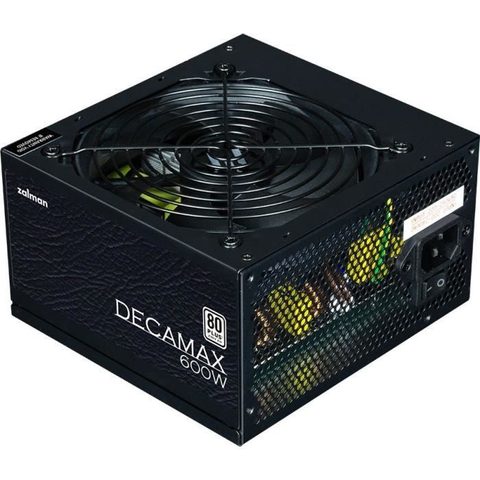 Zalman Alimentation PC - DecaMax 600W - 80+ - Non modulaire - Ventilateur 120mm