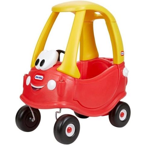 Little Tikes Cozy Coupe - Rouge - Voiture Enfant - Portes, Klaxon Et Plancher A Retirer - Des 18 Mois