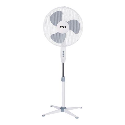 EDM Ventilateur sur pied 45W D.40cm hauteur réglable 105 - 125 cm 33500