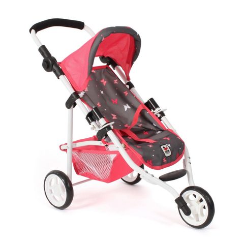 Bayer Chic 2000 Poupées Jogging-buggy Lola - Corail Papillon