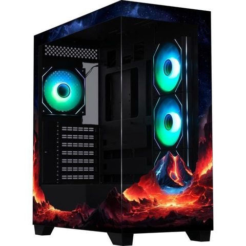 BitFenix Boîtier Ceto BFC-CET-500-KKGSK-VL fenêtre verre ARGB ATX