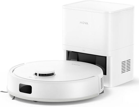 Mova E20 Plus - Robot Aspirateur Laveur Avec Vidage Automatique, Auto-vidangeable Pendant 90 Jours, 5000pa