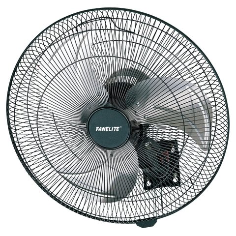Fanelite Ventilateur mural 45T-W - Hélice 45 cm - 3 vitesses - Oscillant ou fixe - Professionnel - Fort débit d'air
