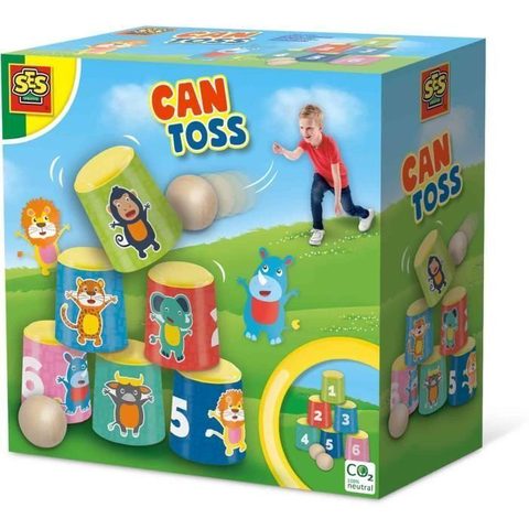 SES Creative Lance-canette - Outdoor - Coordination - Jeu de précision plein air - Motricité - Age: 3+