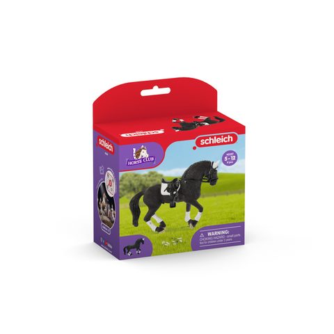 Schleich Figurine cheval Horse Club Étalon Frison concours équestre 42457 avec accessoires