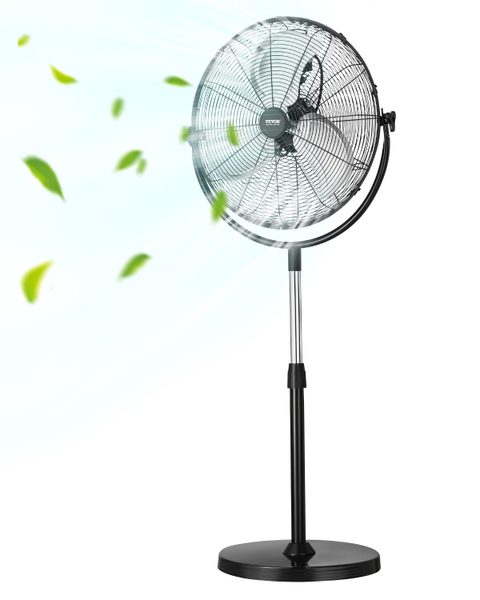 Vevor Ventilateur Pied Industriel 425 Mm, 4200 Cfm. Hauteur Réglable, 3 Vitesses