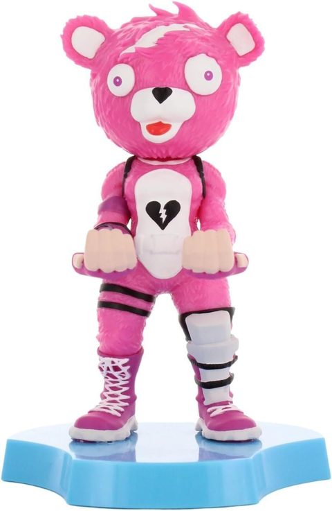 Exquisite Gaming Figurine Fortnite Cuddle Team Leader - Cable Guys - Support écouteurs, smartphone ou petit accessoire - 11 cm