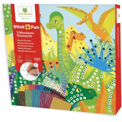 Sycomore Mosaïques - StickN Fun - Dinosaures - Dès 5 ans