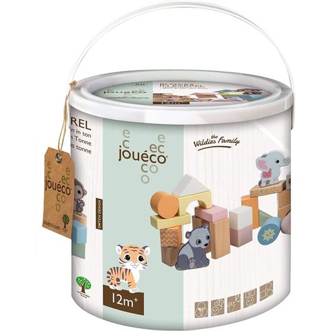 Johntoy Jouéco The Wildies Family - Blocs De Construction En Bois