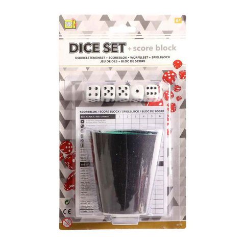 Johntoy Ensemble De Dés Jono Toys Avec Bloc De Score Et 5 Dés Inclus
