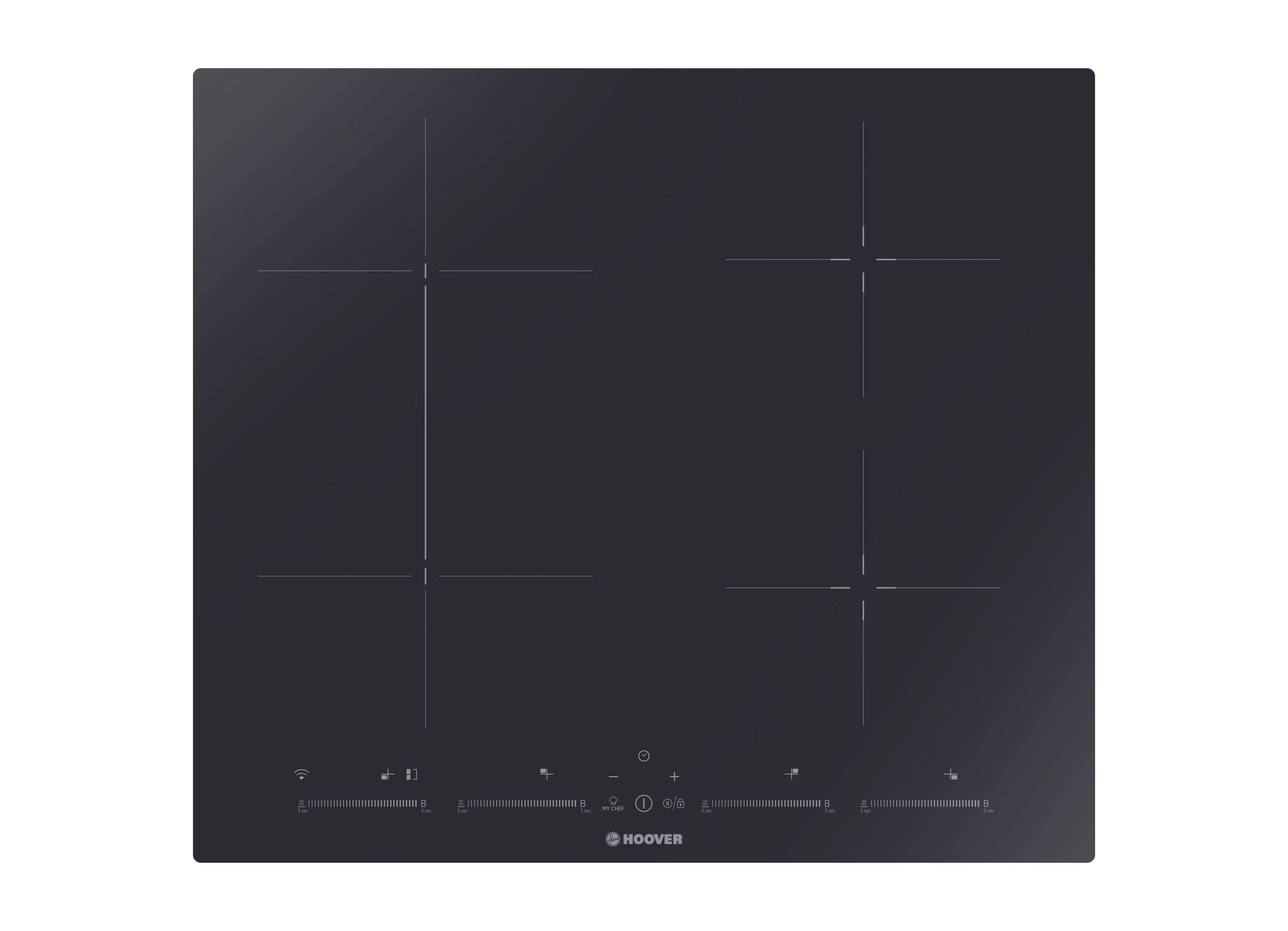 Hoover H-HOB 500 INDUCTION HTPS64MCTTWIFI Intégré 59 cm Plaque avec zone à induction 4 zone(s)
