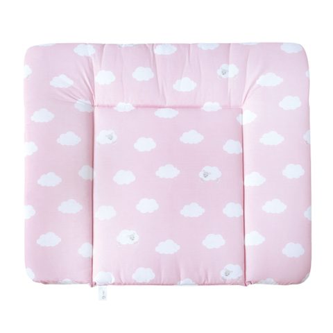Roba Matelas à langer "Kleine Wolke rose" – 85 x 75 cm – Revêtu de PU