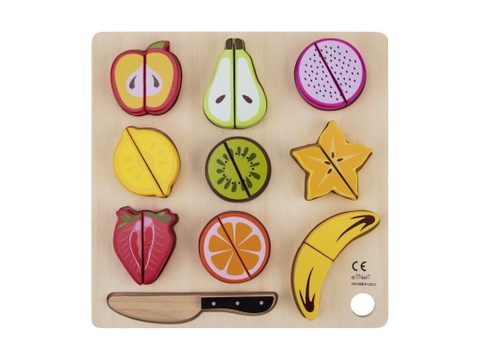 eliNeli Jeu De Fruits À Découper Multicolor Bois