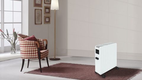 Carrera Radiateur Électrique Lcd Céramique Blanc 2500w Mobile