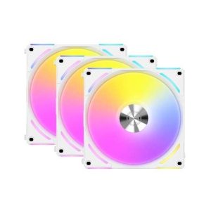 Lian Li UF-AL120V2-3W système de refroidissement d'ordinateur Boitier PC Ventilateur 12 cm Blanc 3 pièce(s)