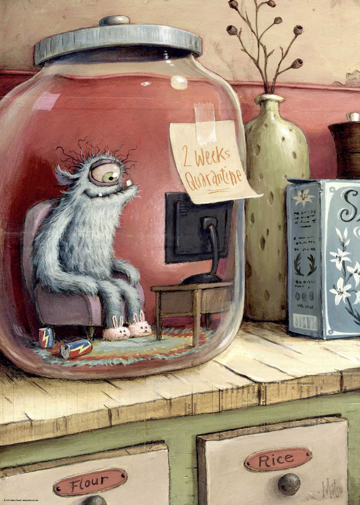 Heye Puzzle Jarantine - 1000 Pièces Puzzle Cartoon