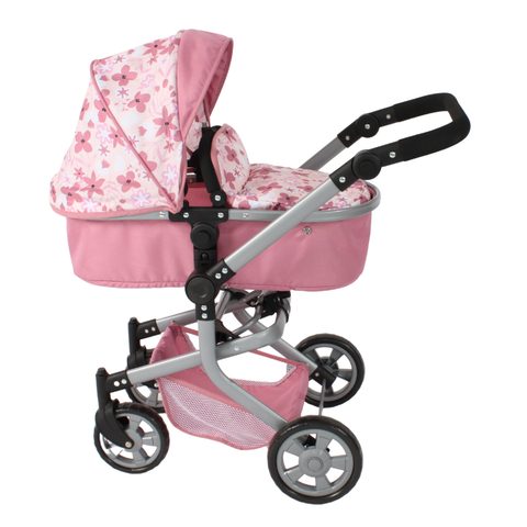 Bayer Chic 2000 Poussette Combiné Mika Fleurs Pour Poupée