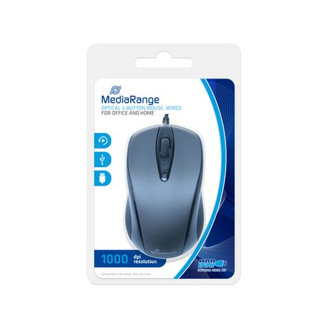 Mediarange Souris optique sans fil MROS201 1000 DPI