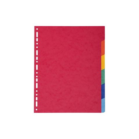 Exacompta Intercalaires 6 positions A4 maxi Carte lustré Véritable