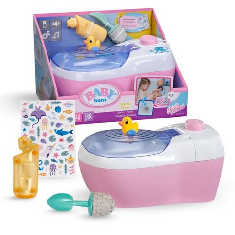 Baby Born Set Toilettes Pour Poupée Son Et Lumière Multicolore Avec 3 Accessoires