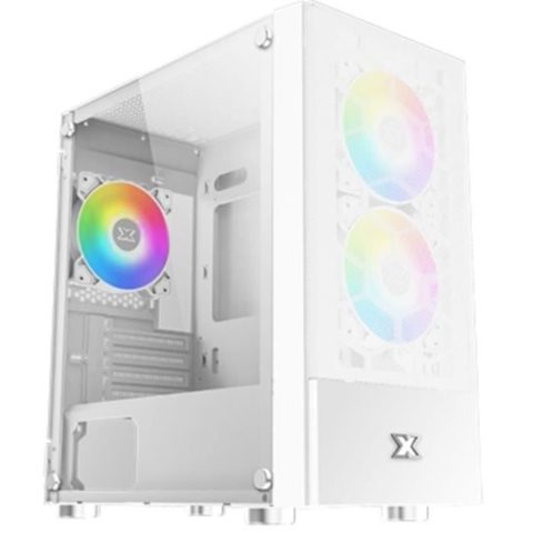 Xigmatek EN47772 Oreo Arctic Mini-tour Verre trempé FRGB