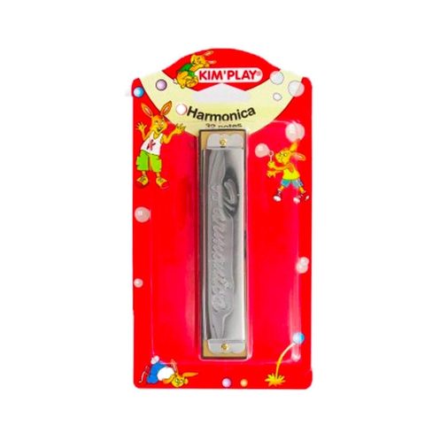 Kim'play Harmonica - Jeu Enfant - Métal - 22 Notes - 13 Cm - Jeu Musical