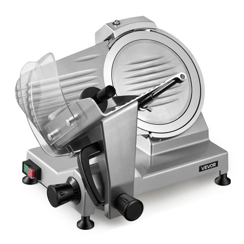 Vevor SY-250A Trancheuse électrique 240 W, lame 250 mm, épaisseur 0-12 mm pour viande