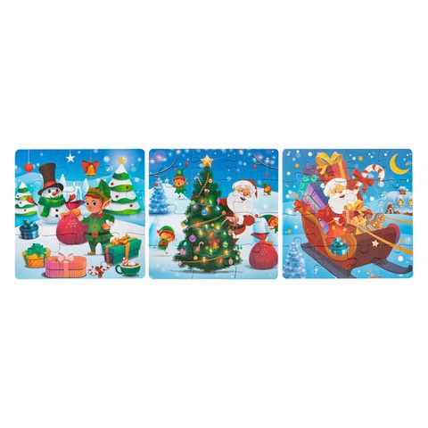 Grafix Puzzle De Noël 3-en-1 Pour Enfants - Amusement Hivernal Garanti