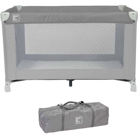 Bambisol Lit Parapluie 120x60 Cm - De La Naissance A 3 Mois - Matelas Et Sac De Transport Inclus