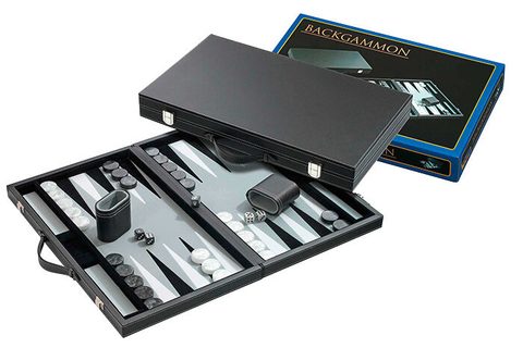 Philos Backgammon Grijs Medium 28x23,5 Cm