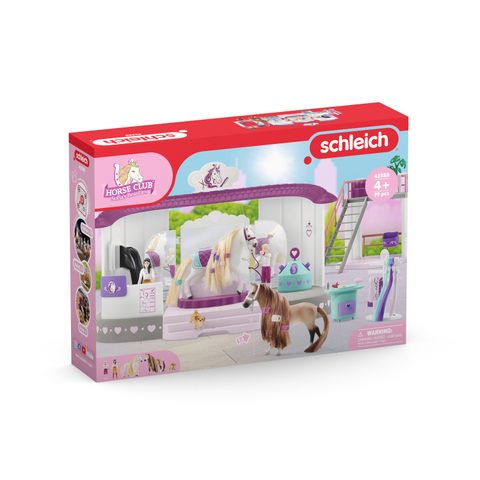 Schleich Écurie Salon de Beauté Sofia's Beauties avec Accessoires de Pansage et Figurines Chevaux - C de 99 Pieces