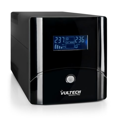 Vultech Ups2000va-pro Alimentation D'énergie Non Interruptible Interactivité De Ligne 2 Kva 1025 W 4 Sortie(s) Ca
