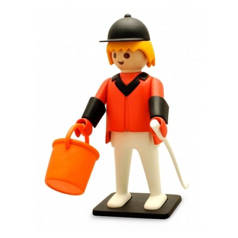 Plastoy Figurine en Résine du Cavalier de Concours - Collection Vintage Playmobil