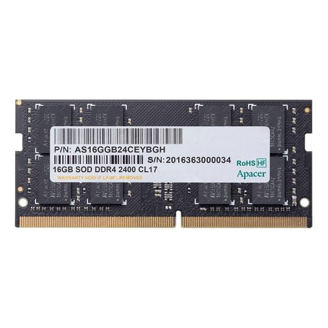 Apacer Ram Memory 16gb Ddr4 (1x16gb) 3200mhz So-dimm (es.16g21.gsh)